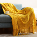 Супер мягкий текстурированный твердый декоративный бросок Kintted одеяло